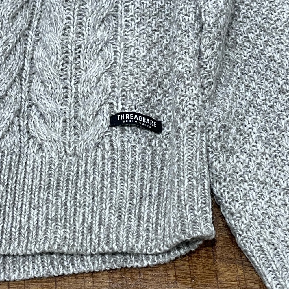 Threadbare Turtle Neck Cable Knit Jumper - image 6